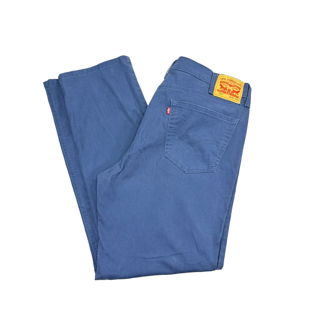 Levi's 541 Pants Men's 40X34 Navy Blue All Seasons Tech Athletic Taper Stretch